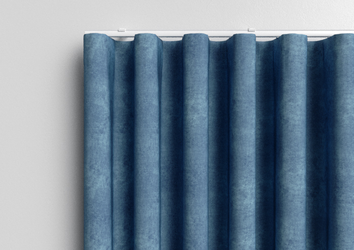 Florence Faux Suede, Prussian Blue - Made to Measure Curtains - Image 14